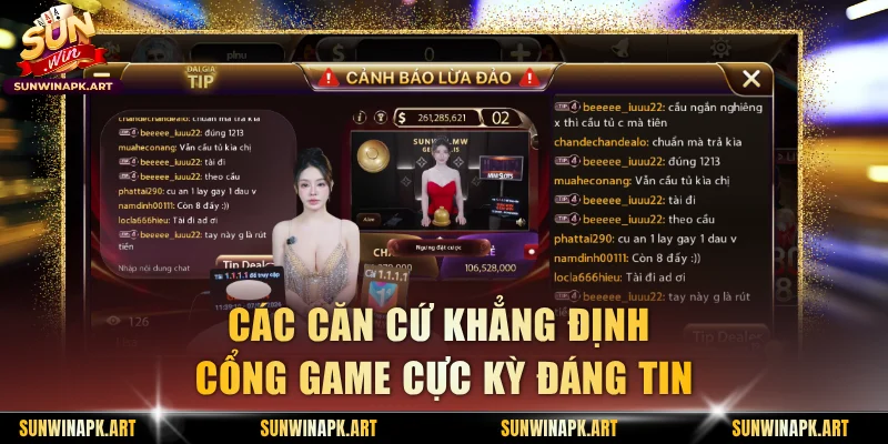 Các căn cứ khẳng định cổng game cực kỳ đáng tin