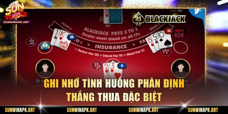 Ghi nhớ tình huống phân định thắng thua đặc biệt